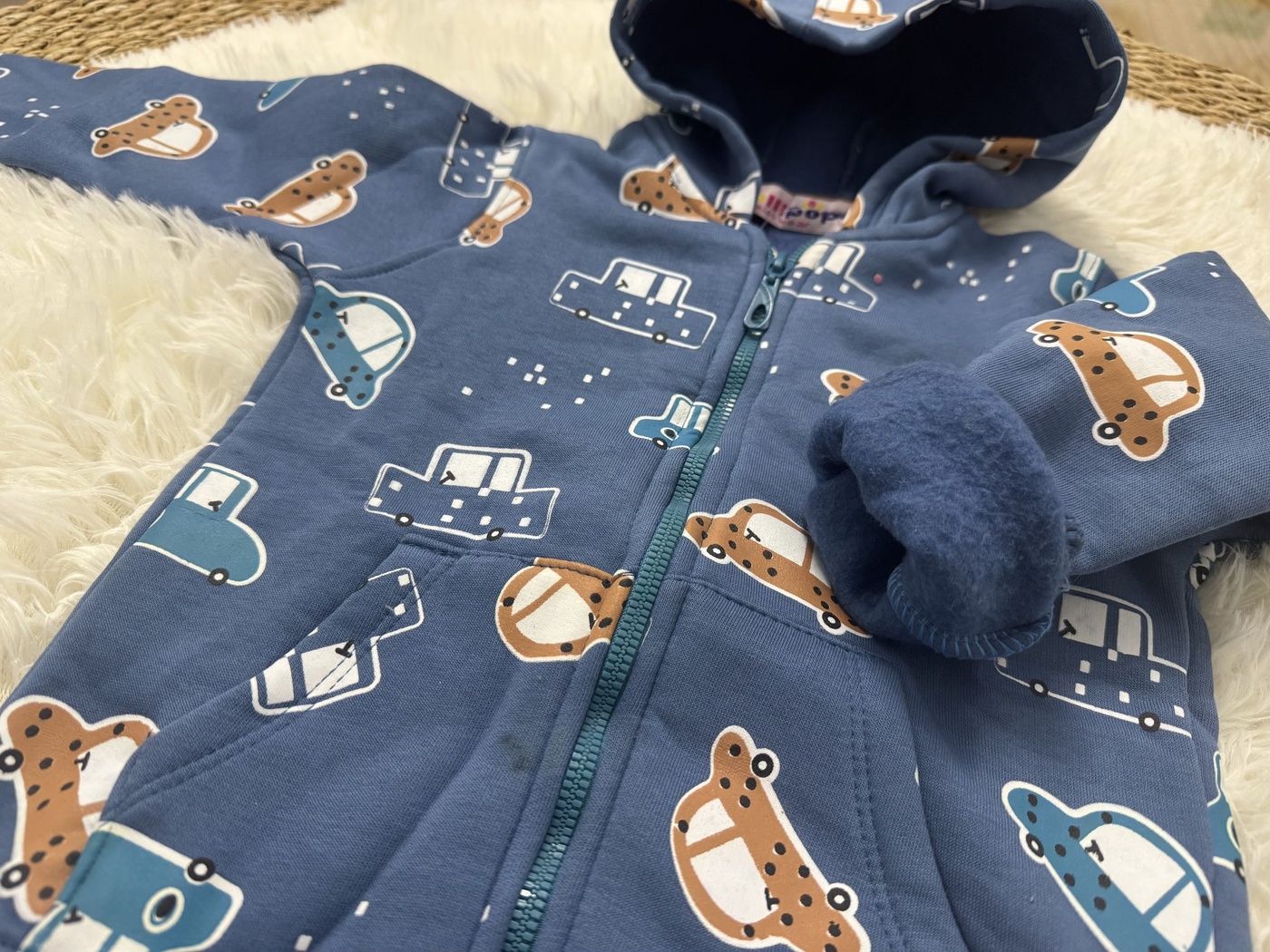 Blue Car 3-Piece Set - Baby Boy (Bear Bodysuit)