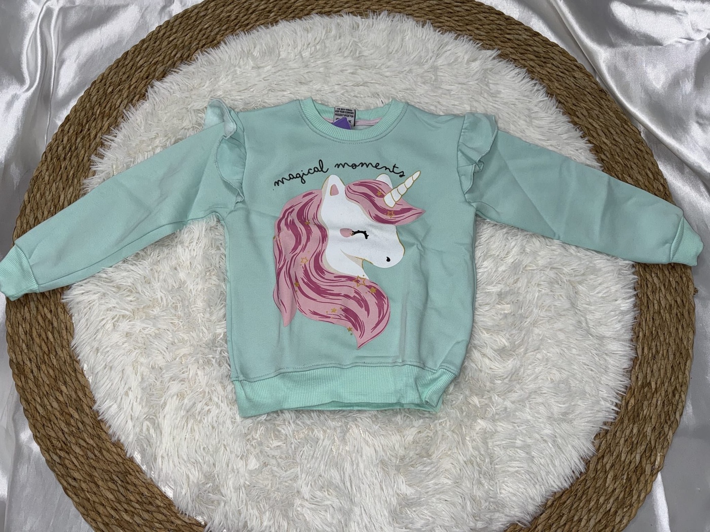 Magical Unicorn Set Mint - Girl (Pink Cargo Pants)