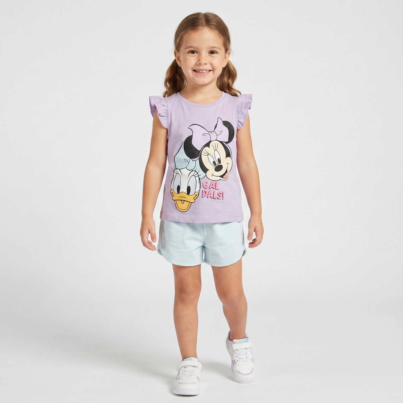 Minnie & Daisy Purple Set - Girl (Ruffle Sleeves)-10