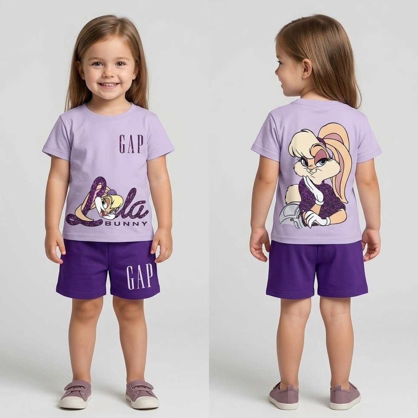 Lola Bunny Purple Set - Girl (Back Graphic)
