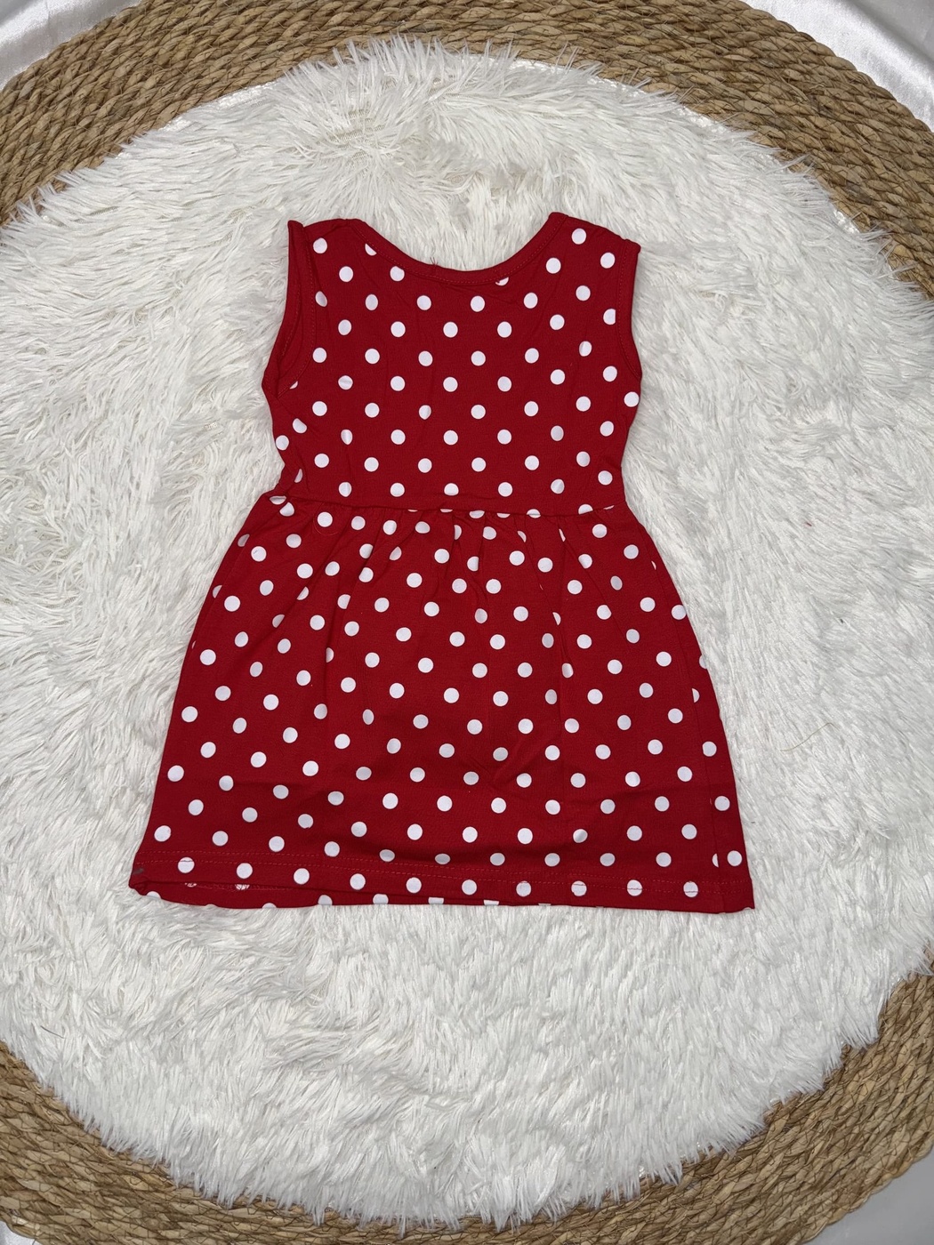 Brand Minnie Mouse Red Polka Dot Dress - Girl (Chest Graphic)-10