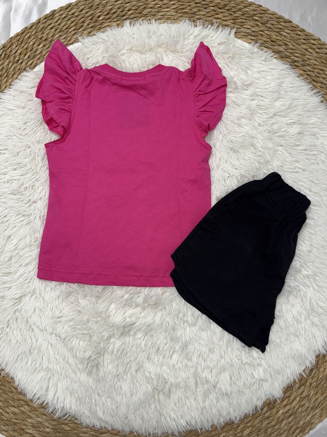 Stitch Pink Ruffle Set - Girl (Ruffle Sleeves)-10