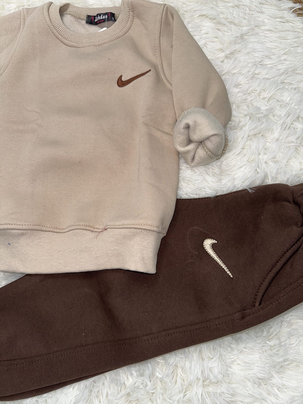 Minimalist Sport Set Beige - Boy (Brown Pants)