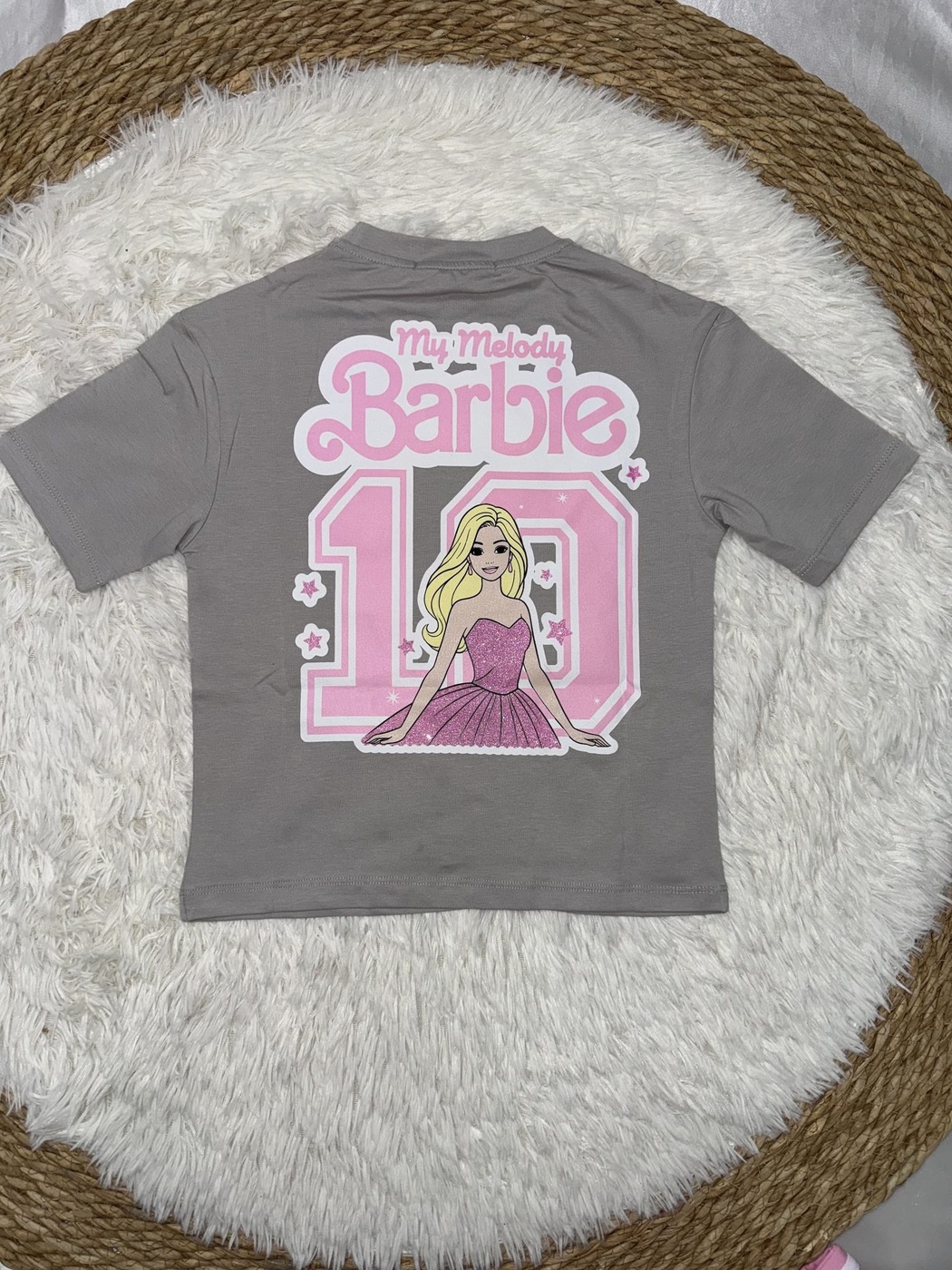 Barbie Gray and Pink Set - Girl (Back Graphic)-12