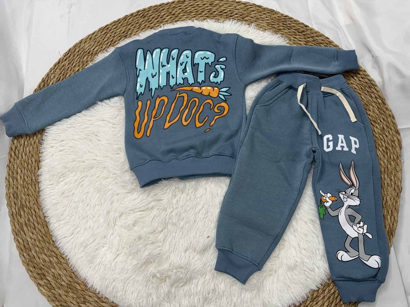 Bugs Bunny Set Slate Blue - Boy (What's Up Doc Back)