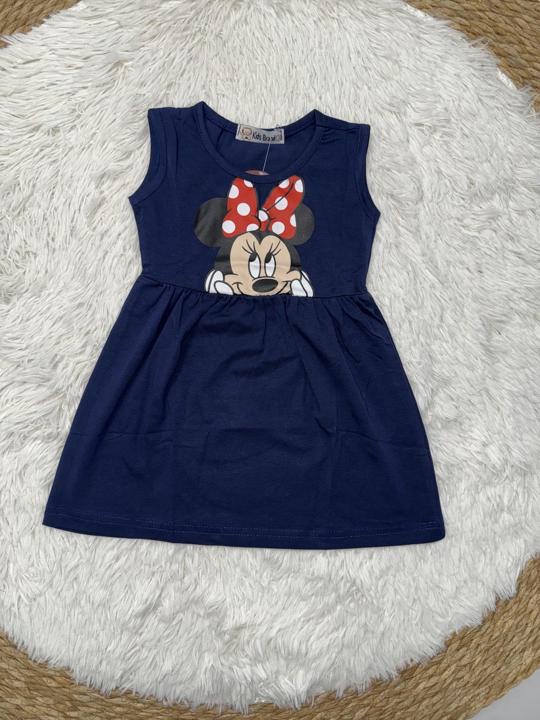 Brand Minnie Mouse Navy Dress - Girl (Front Graphic)-10