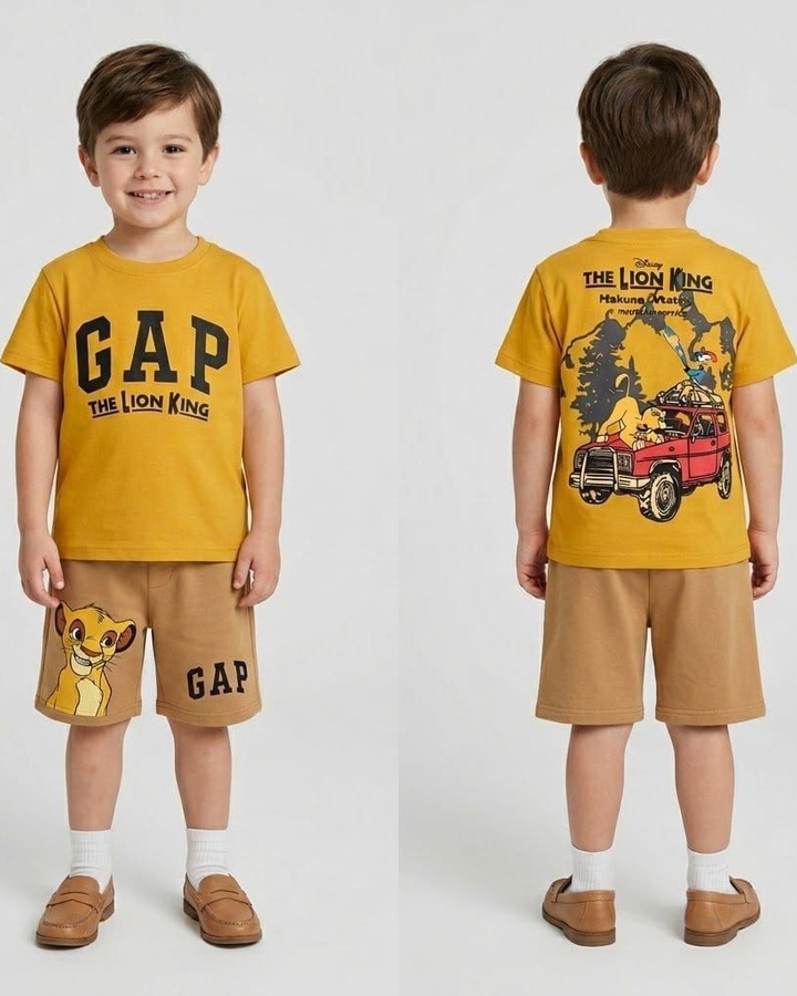 Lion King Yellow Set - Boy (Simba Shorts)