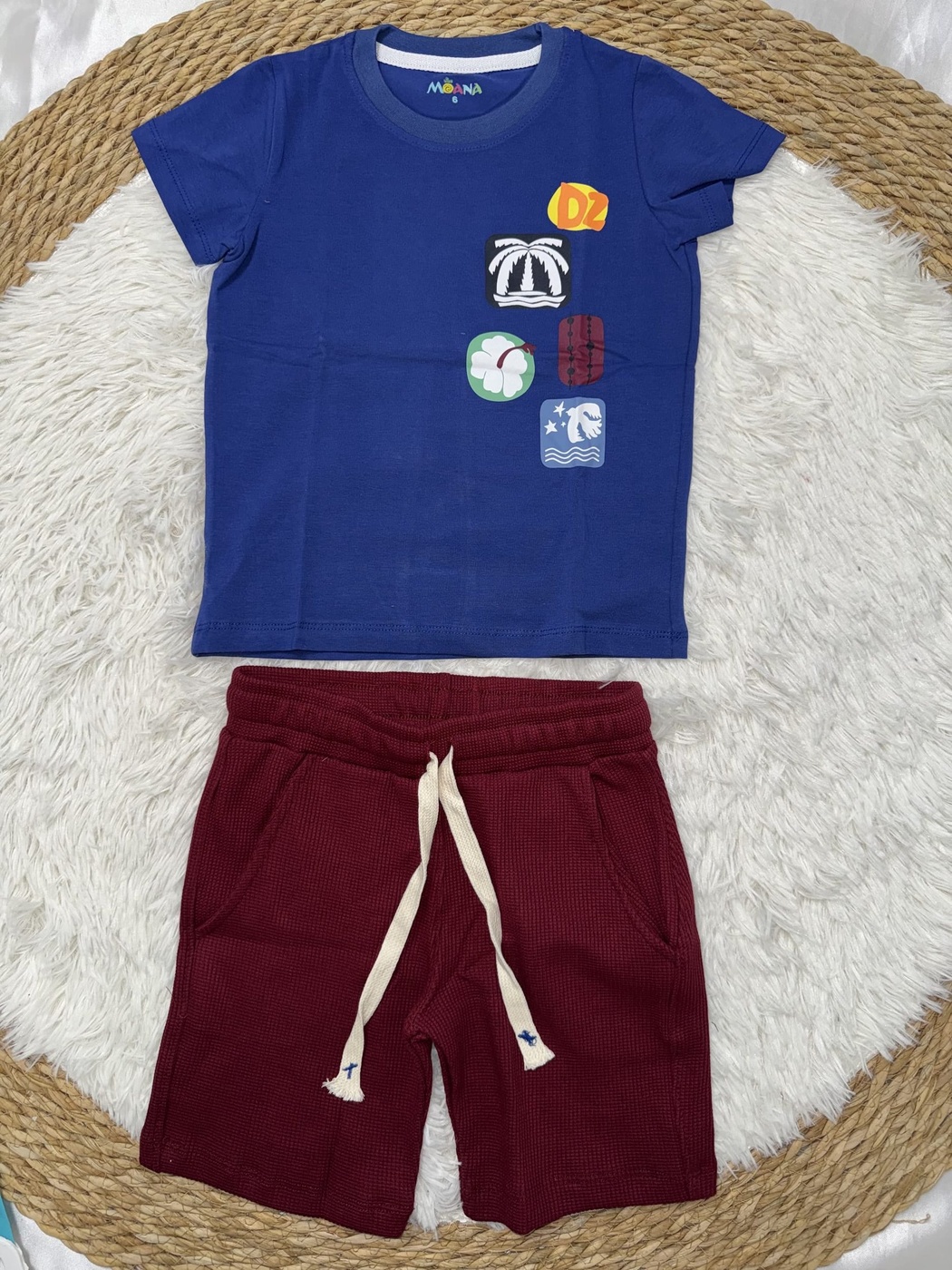 Patch Blue Shorts Set - Boy (Patch Graphic)-10