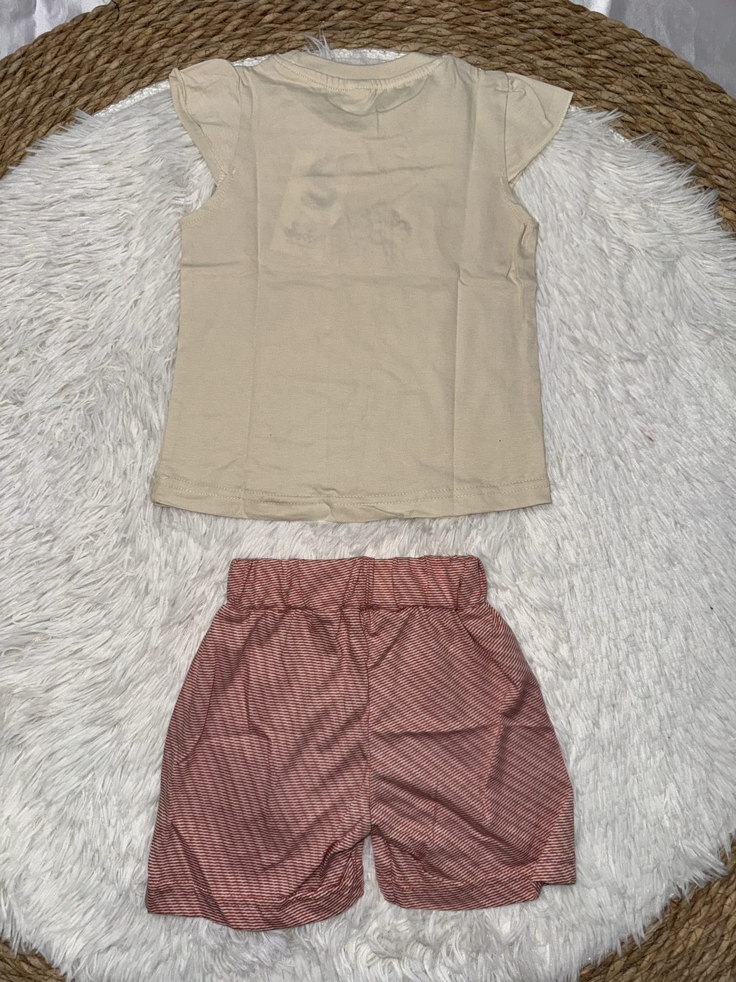 Bloom Pink Shorts Set - Girl (Floral Lettering)-24M