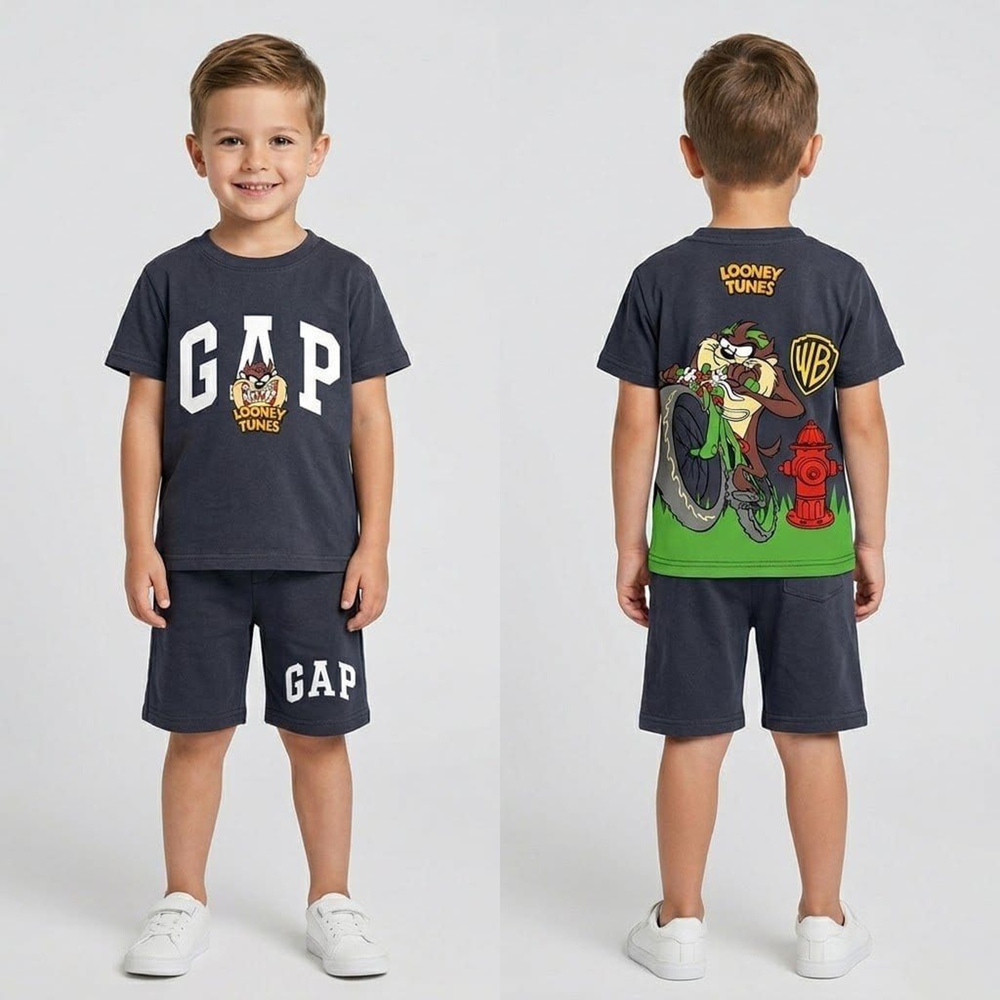 Looney Tunes Navy Set - Boy (Back Graphic)