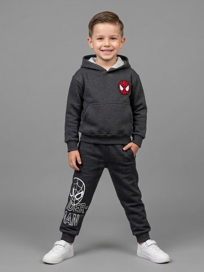 Spider-Man Tracksuit Set Dark Grey - Boy