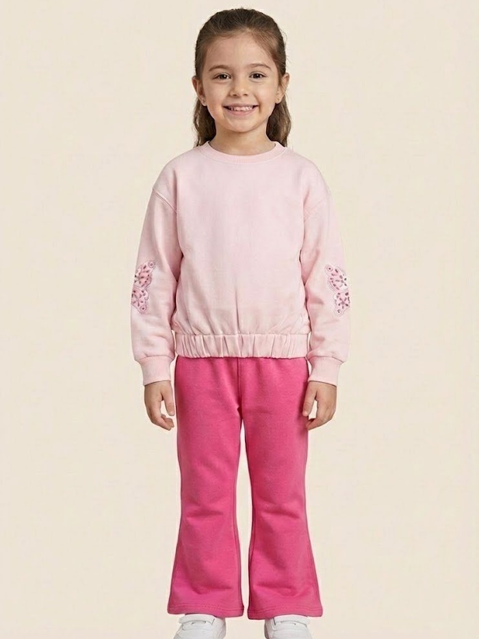 Butterfly Pink Set - Girl (Back Detail)