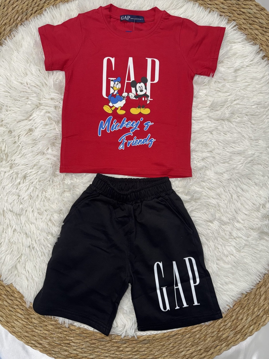 Mickey Mouse Red Set - Boy (Back Graphic)