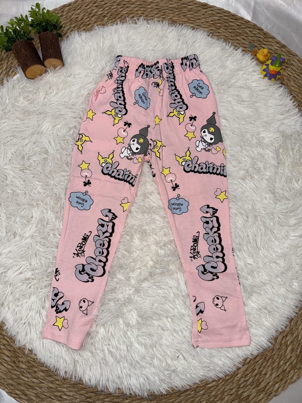 Kuromi Pink Set - Girl (Character Pants)