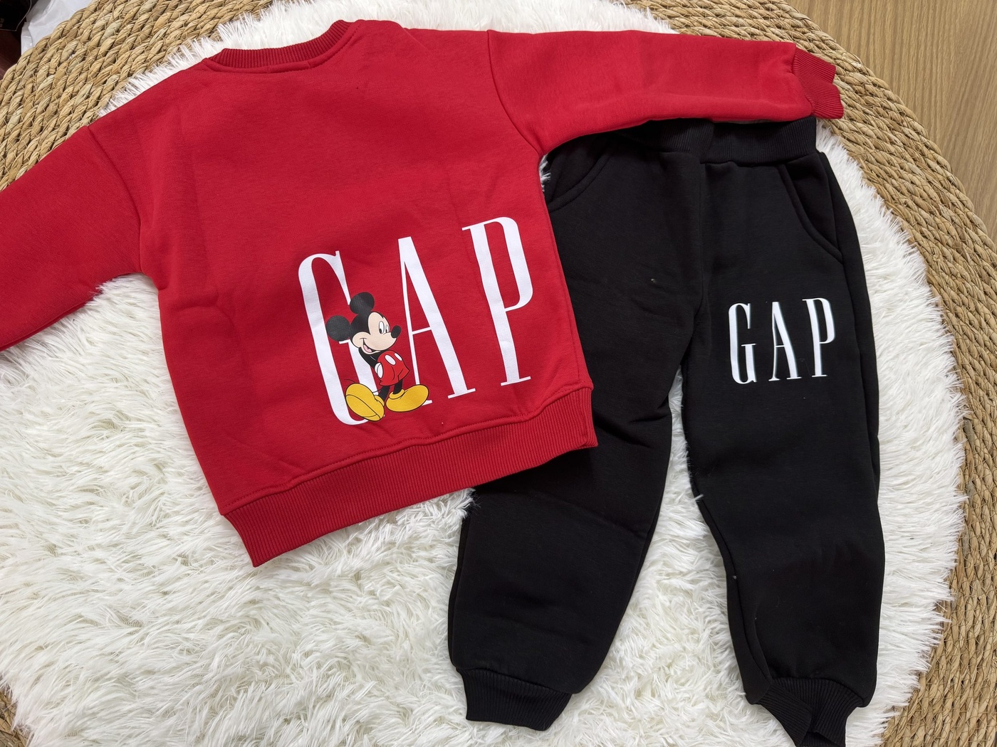 Mickey Mouse Red Set - Boy (Side Print)