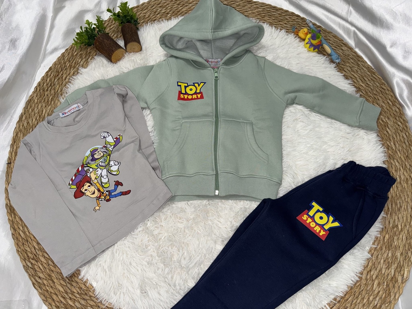 Toy Story Sage 3-Piece Set - Boy (Grey Inner Tee)