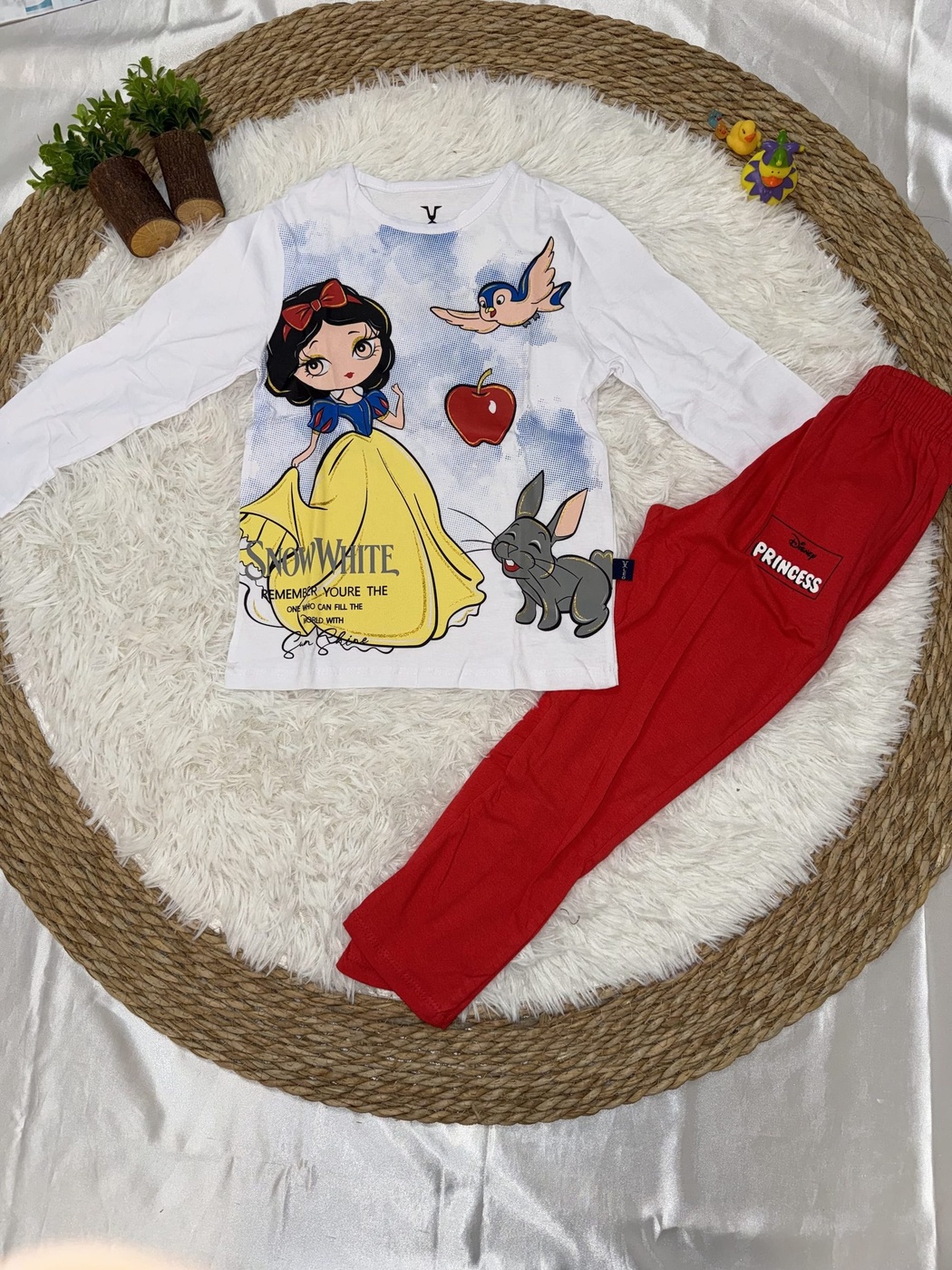 Snow White White Set - Girl (Princess Pants)