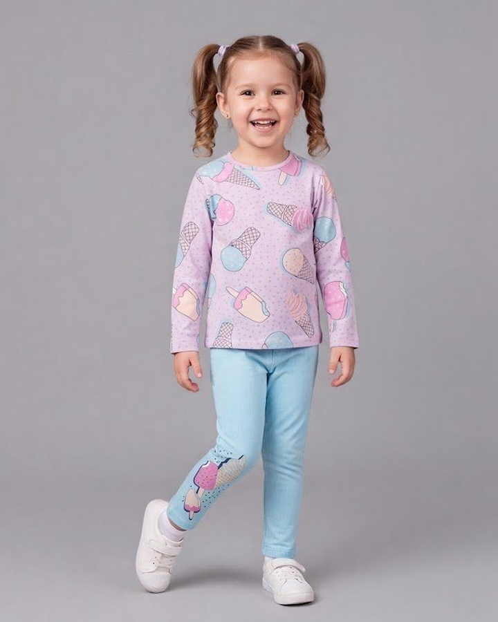 Ice Cream Pink Set - Girl (Ice Cream Pants)