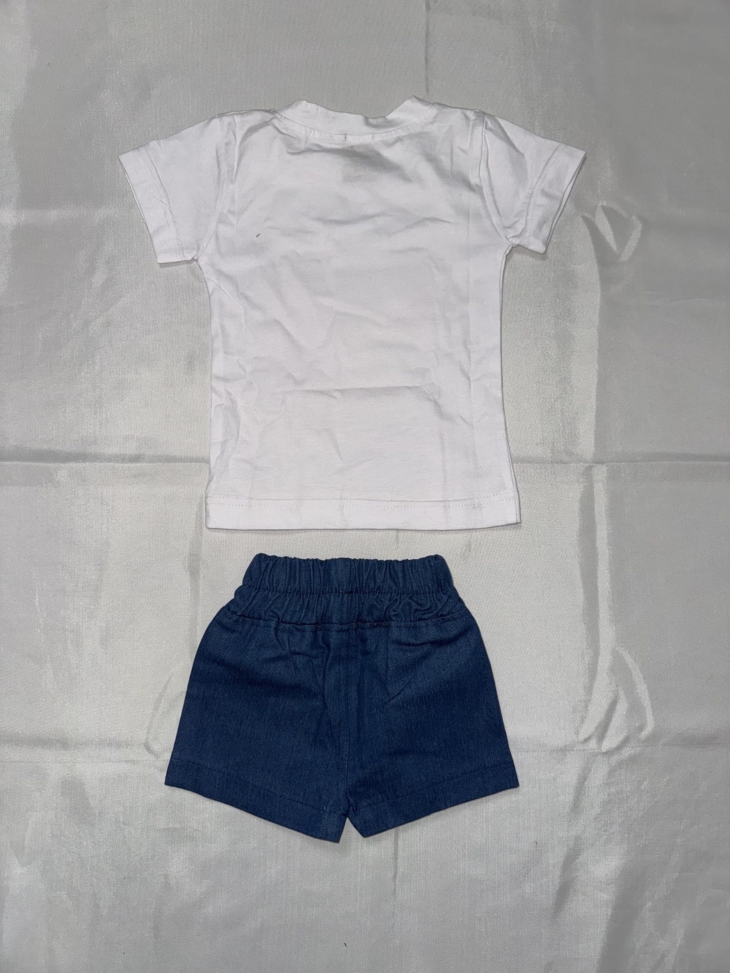 Sweet Strawberry White Shorts Set - Girl (Front Strawberry Graphic)-06