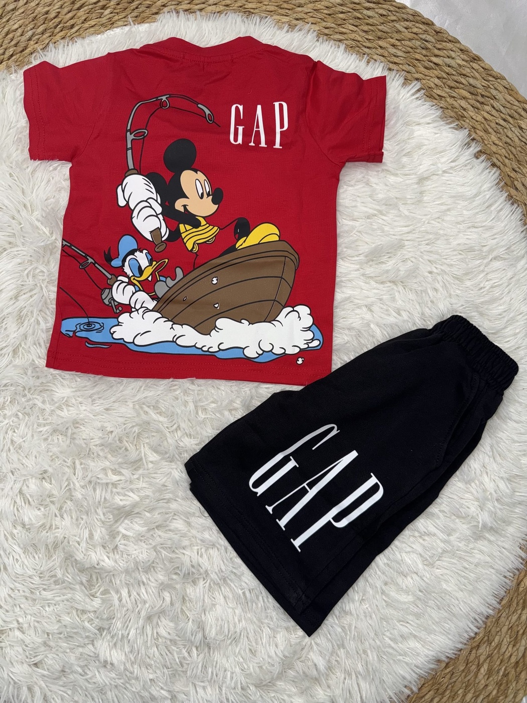 Mickey Mouse Red Set - Boy (Back Graphic)