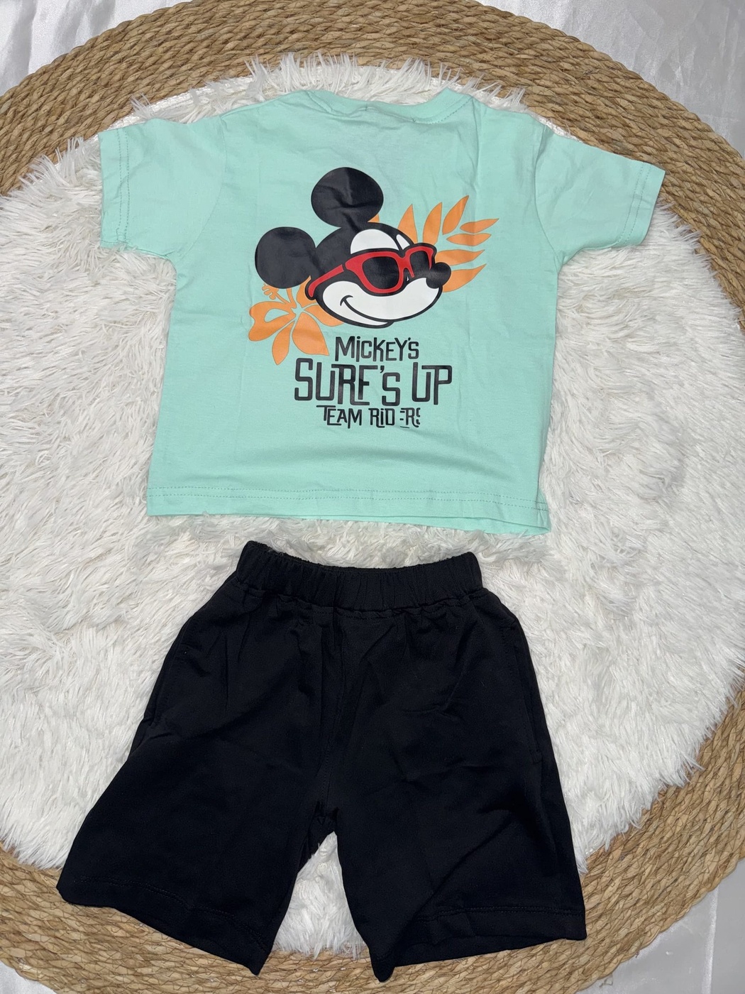 Mickey Surf's Up Mint Set - Boy (Front and Back Graphic)-10
