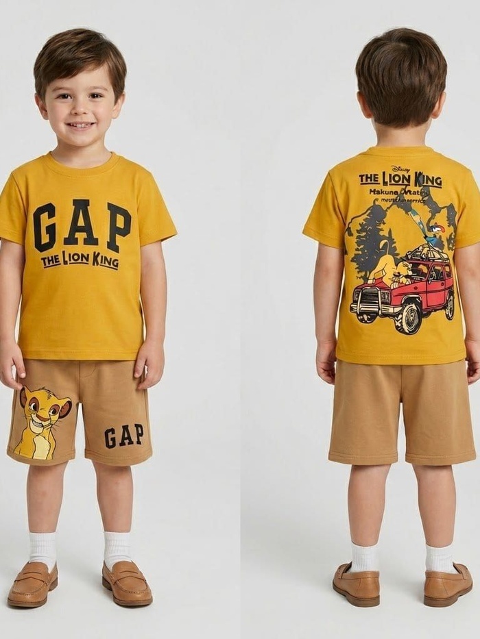 Lion King Yellow Set - Boy (Simba Shorts)