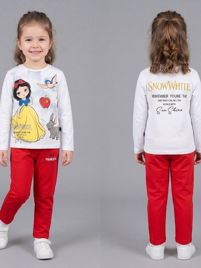 Snow White White Set - Girl (Princess Pants)