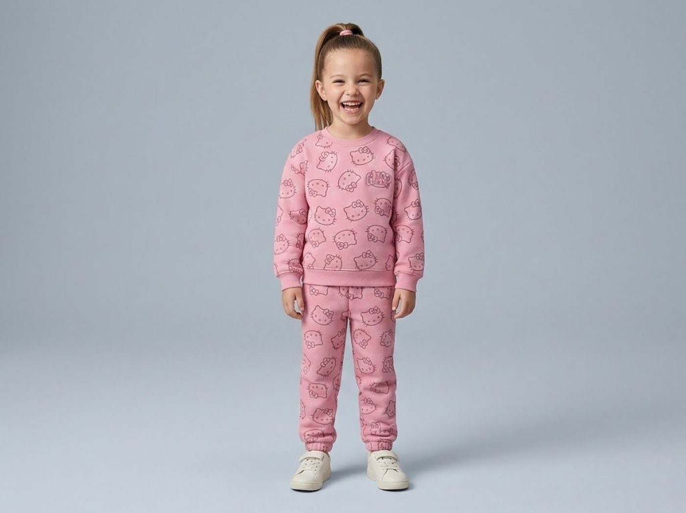 Hello Kitty Pink Set - For Girls (Pattern Print)