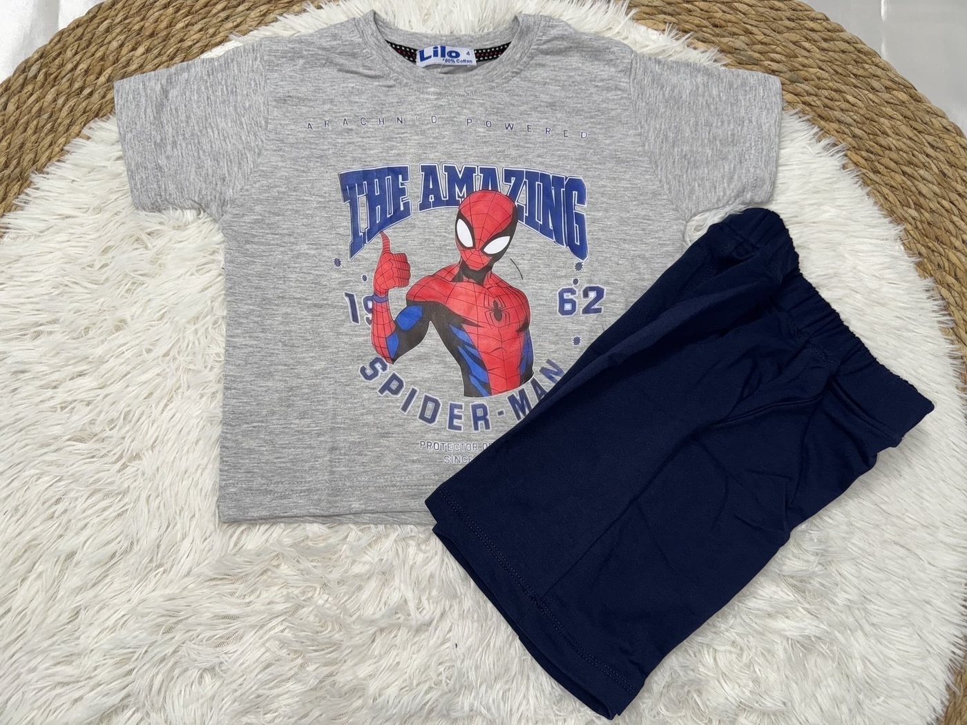 Spider-Man Gray Set - Boy (Front Graphic)-10