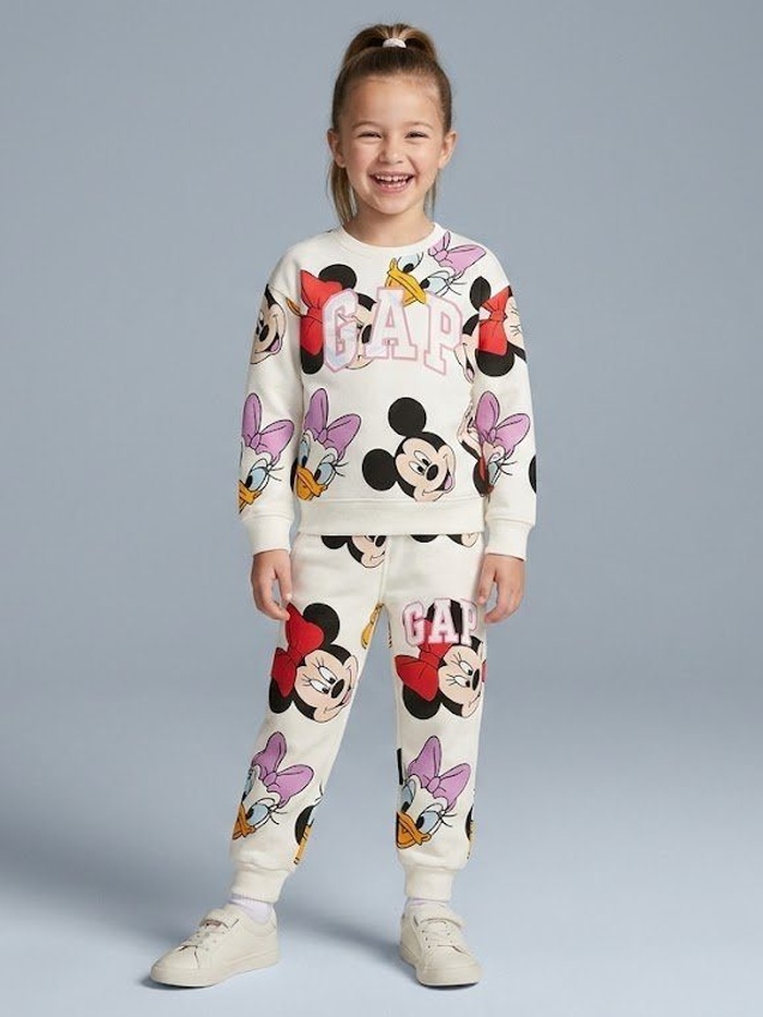 Minnie & Daisy White Set - Girl (All Over Print)