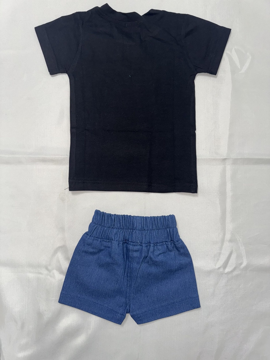 Monsters Party Black Shorts Set - Boy (Front Monster Graphic)-06