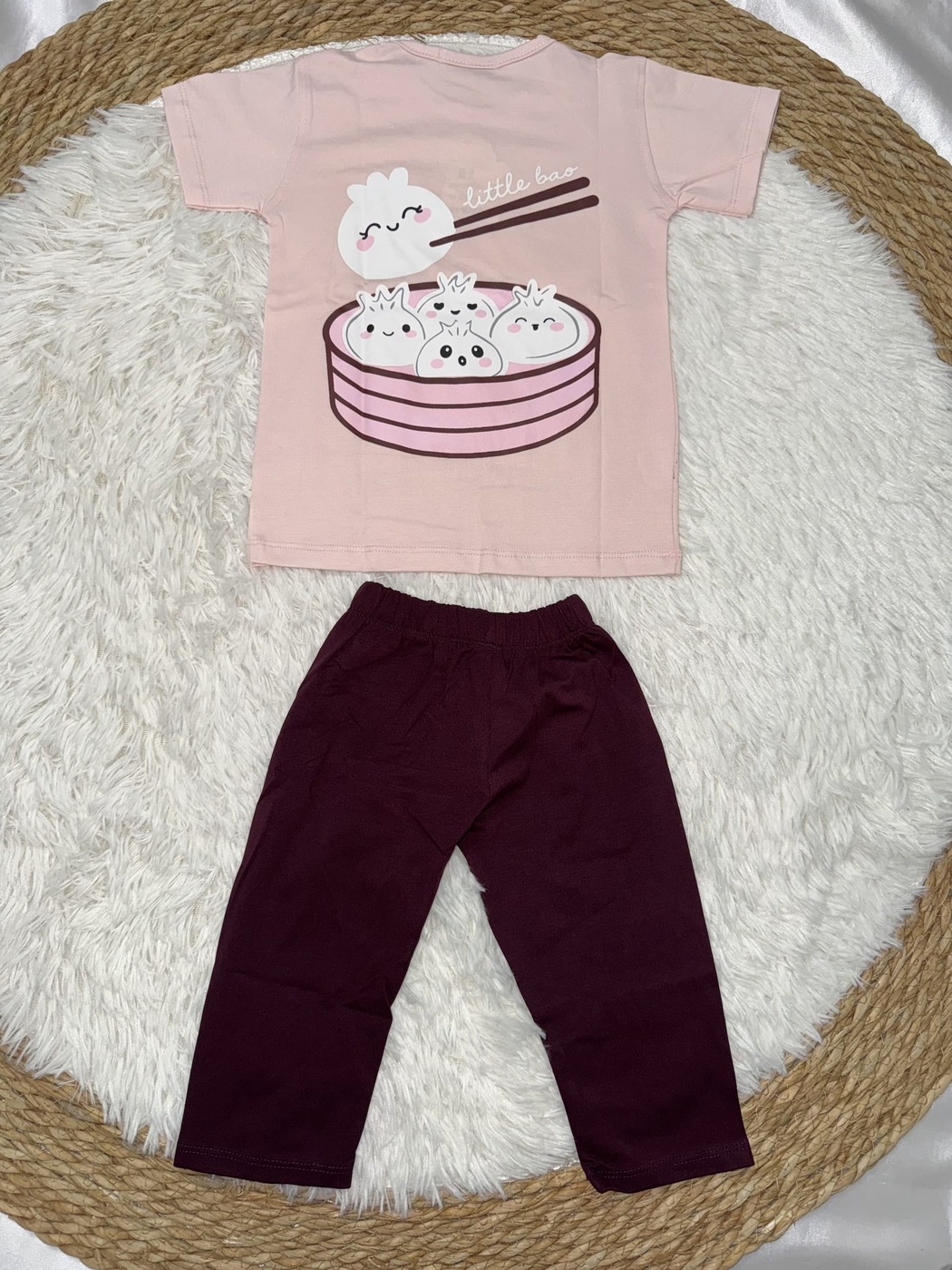 Little Bao Pink Set - Girl (Back Bowl Graphic)-06