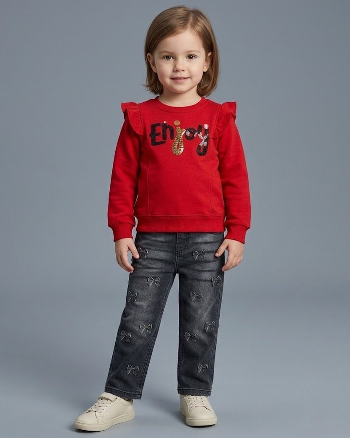 Blossom Flower Set Yellow - Girl (Dark Blue Jeans)