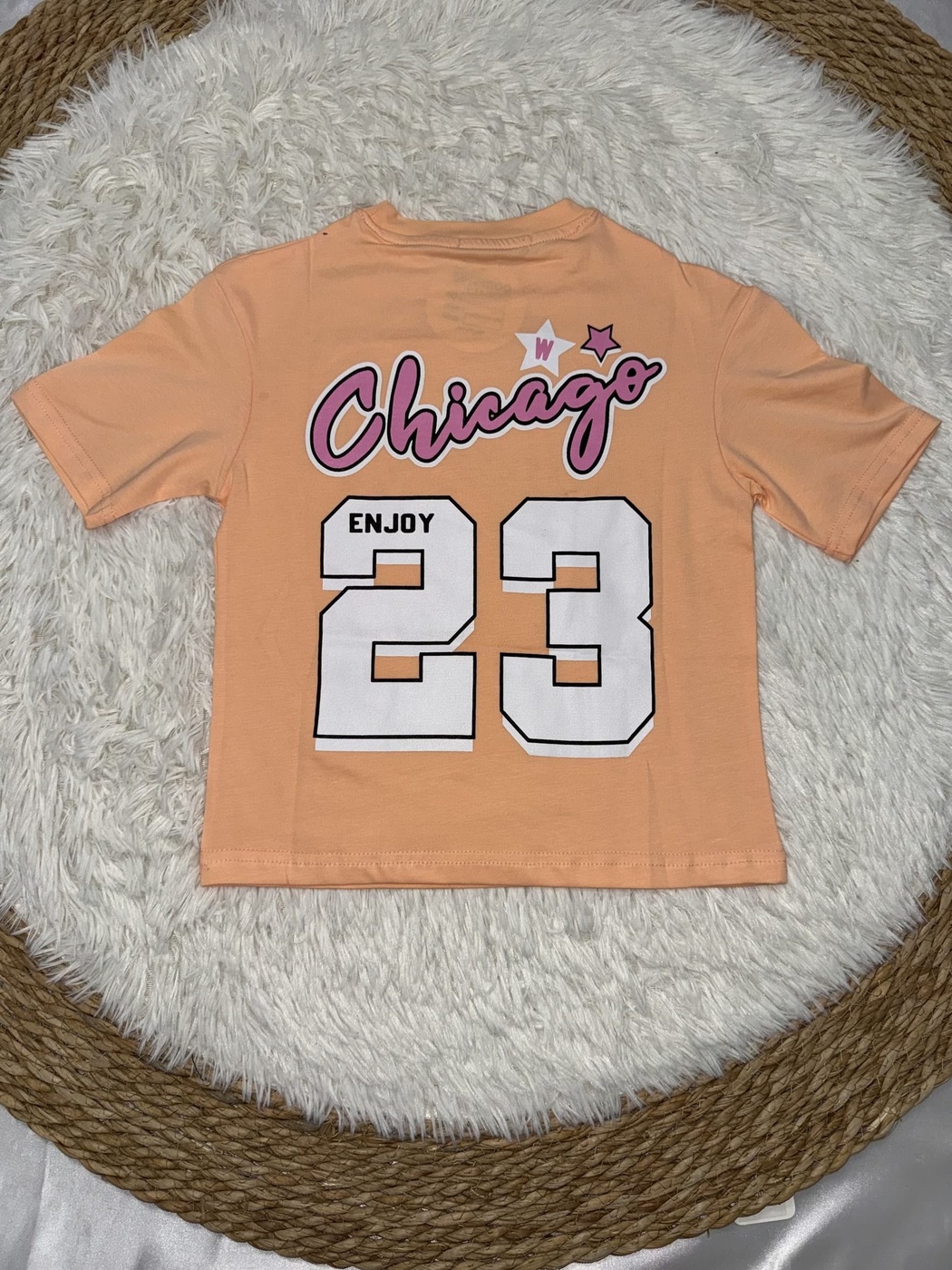 Chicago Orange and Black Set - Girl (Side Stripe Pants)-12