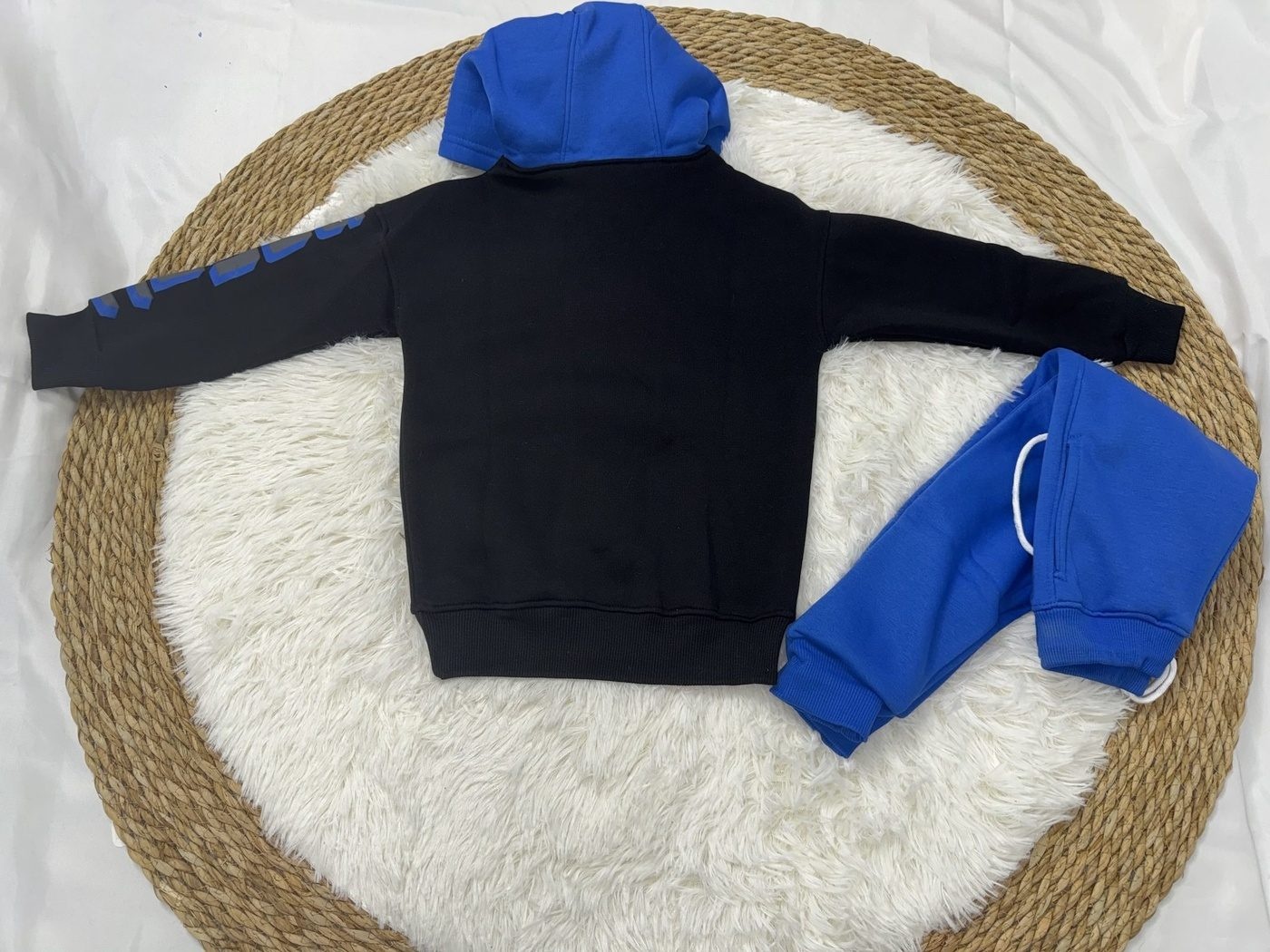 Sonic The Hedgehog Set Black & Royal Blue - For Boys (Neon Outline Print)