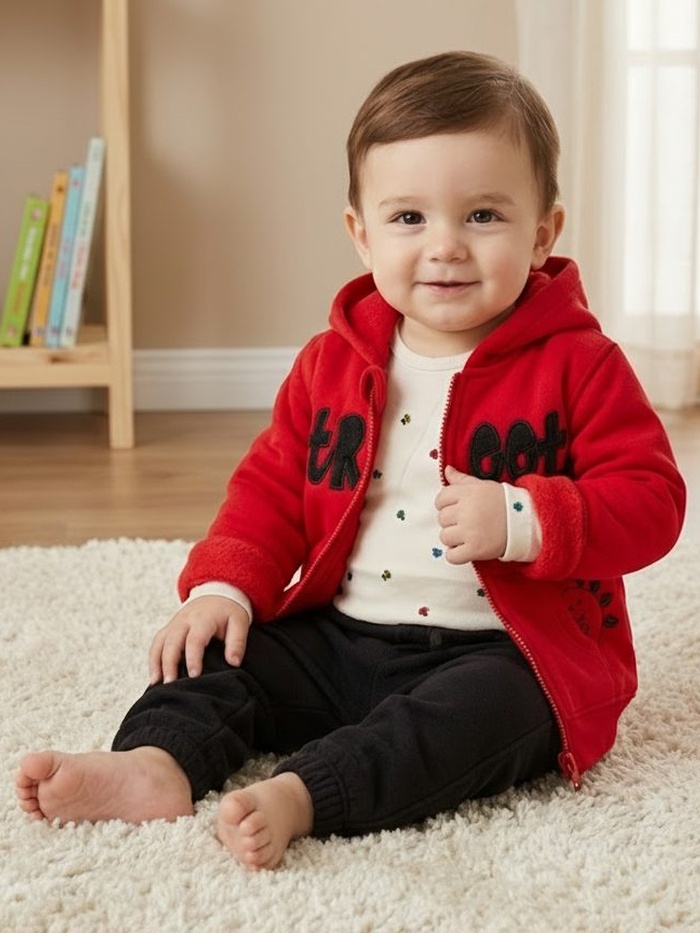 Street Red 3-Piece Set - Baby Boy (Dotted Body)
