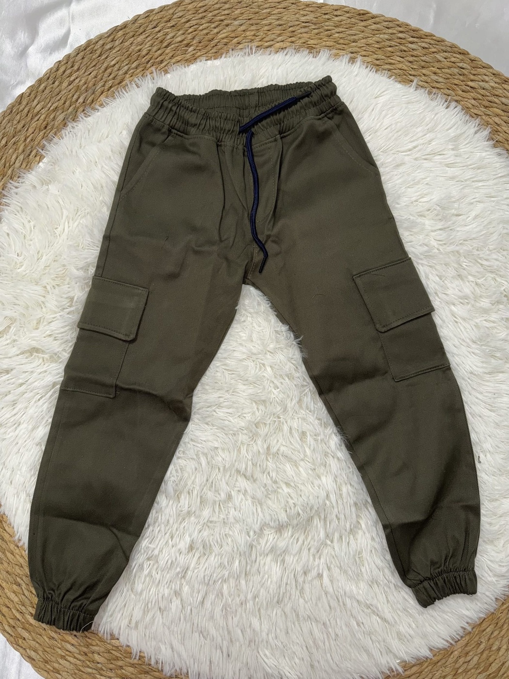 Space Explorer Set Navy - Boy (Olive Green Cargo Pants)