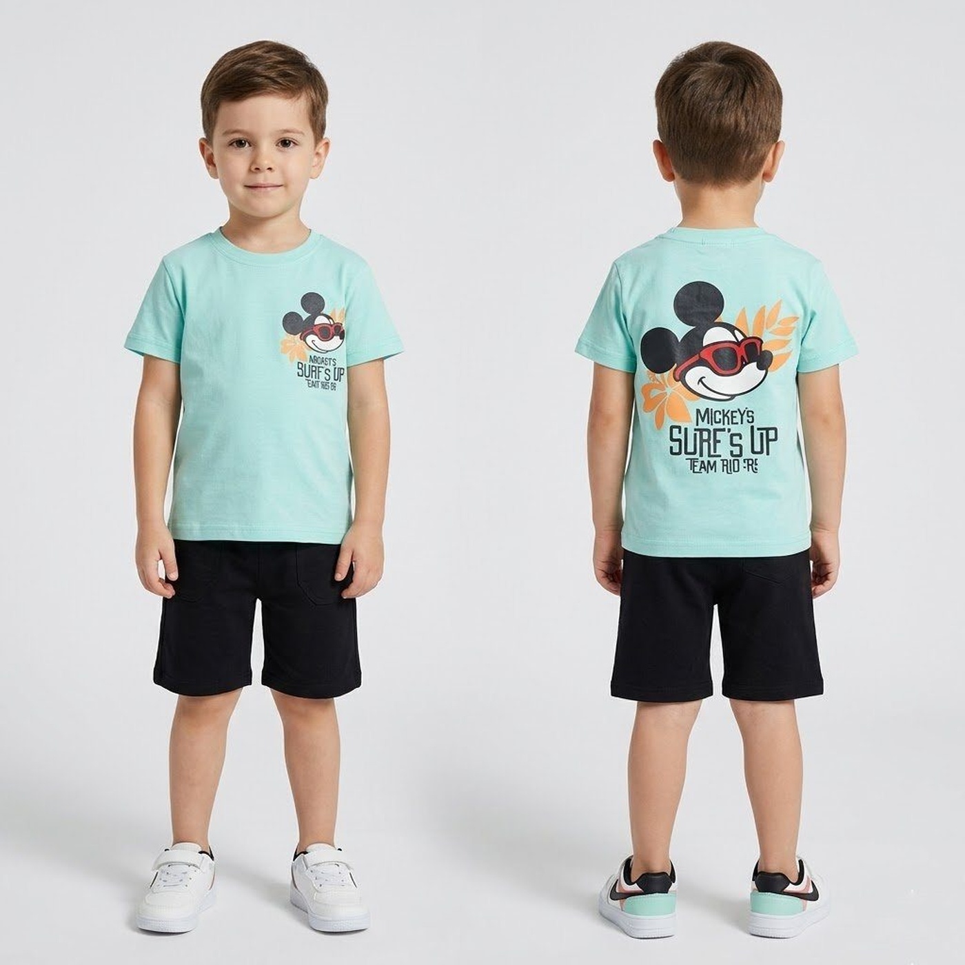 Mickey Surf's Up Mint Set - Boy (Front and Back Graphic)-10