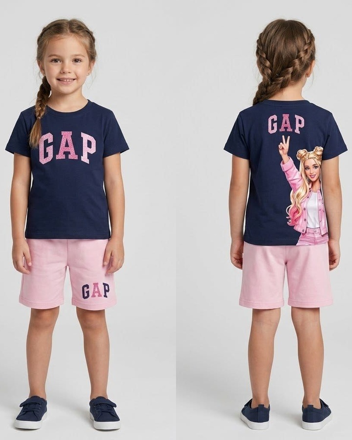 Barbie Navy Set - Girl (Back Graphic)