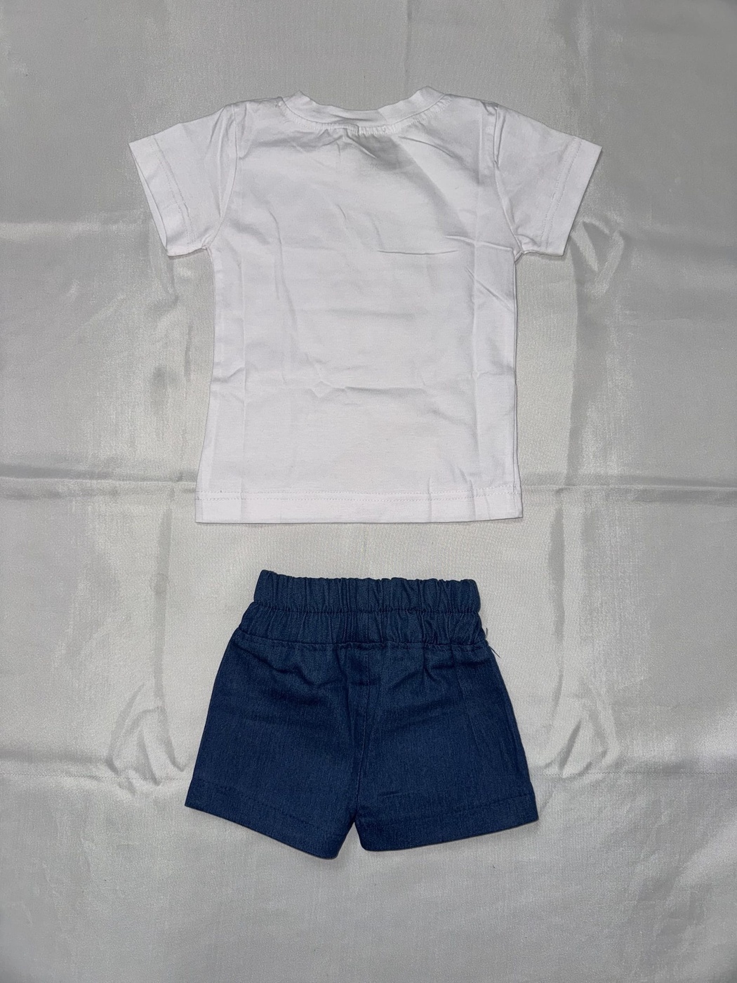 Mickey Mouse White Shorts Set - Boy (Front Character Graphic)-06