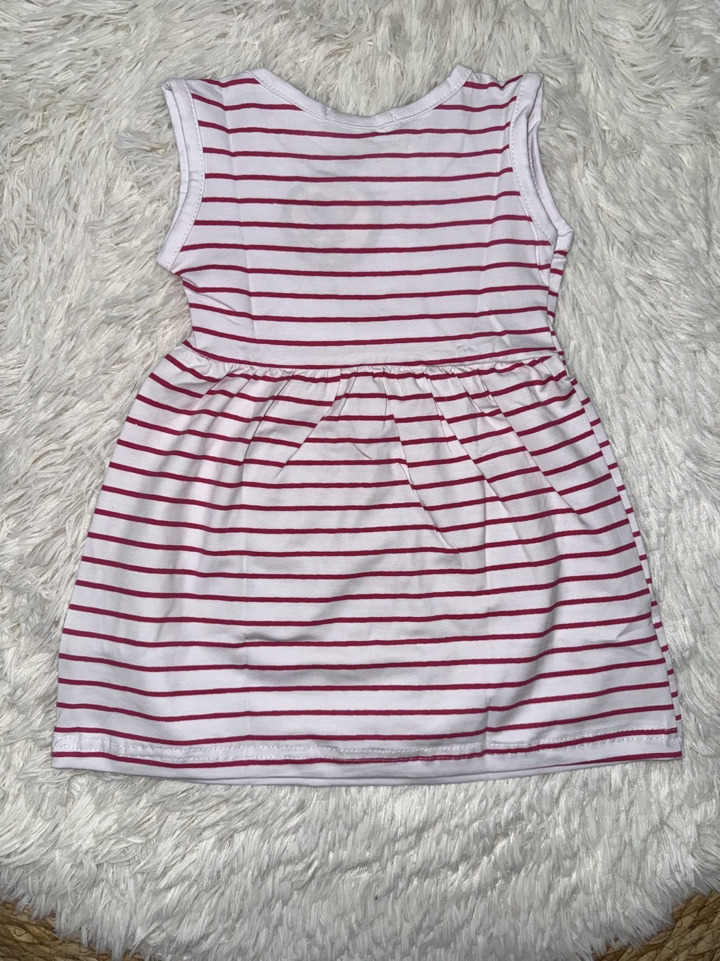 Brand Minnie Mouse Pink Stripe Dress - Girl (Hem Graphic)-10