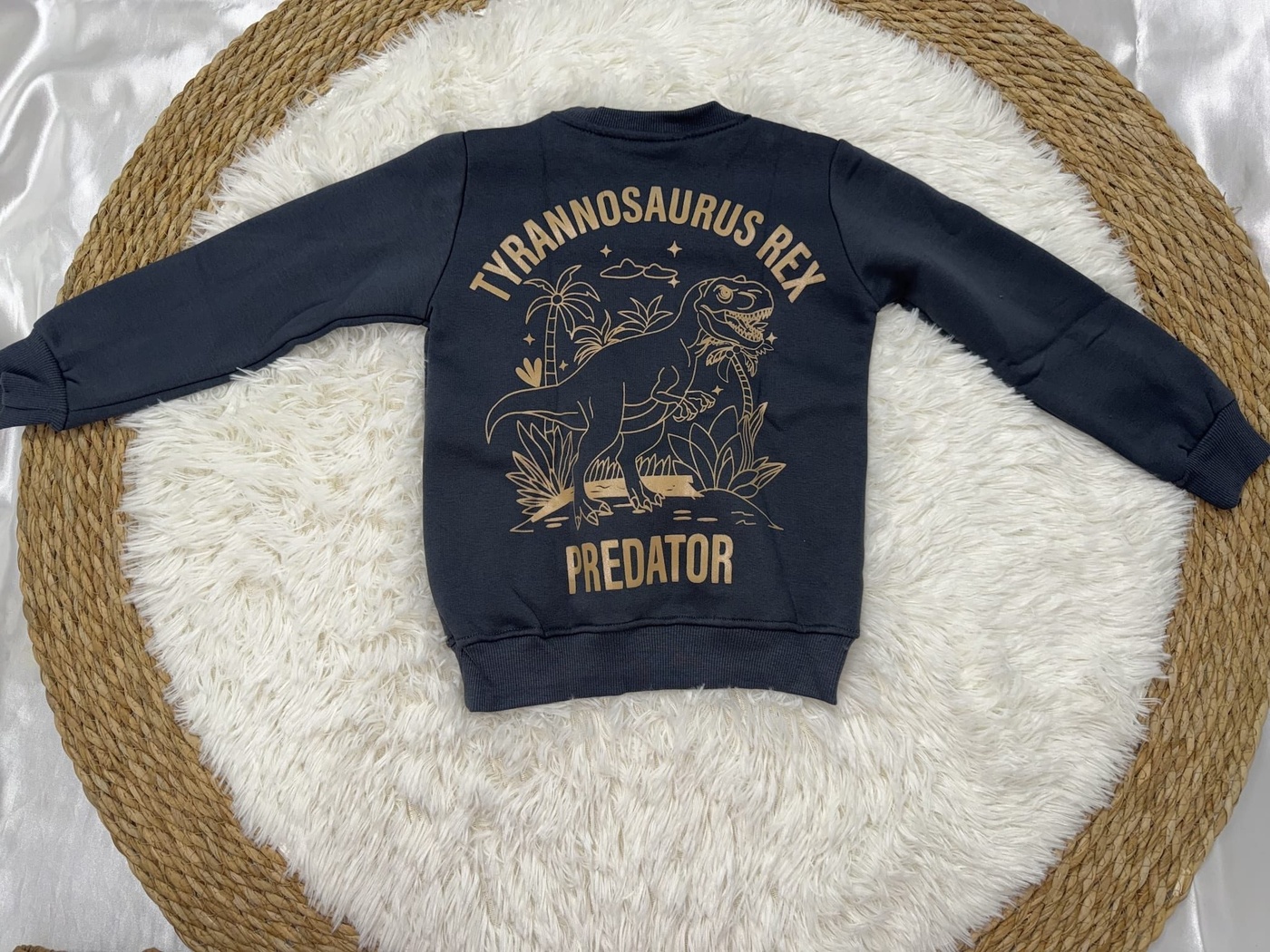 T-Rex Predator Set Dark Grey - Boy (Brown Cargo Pants)