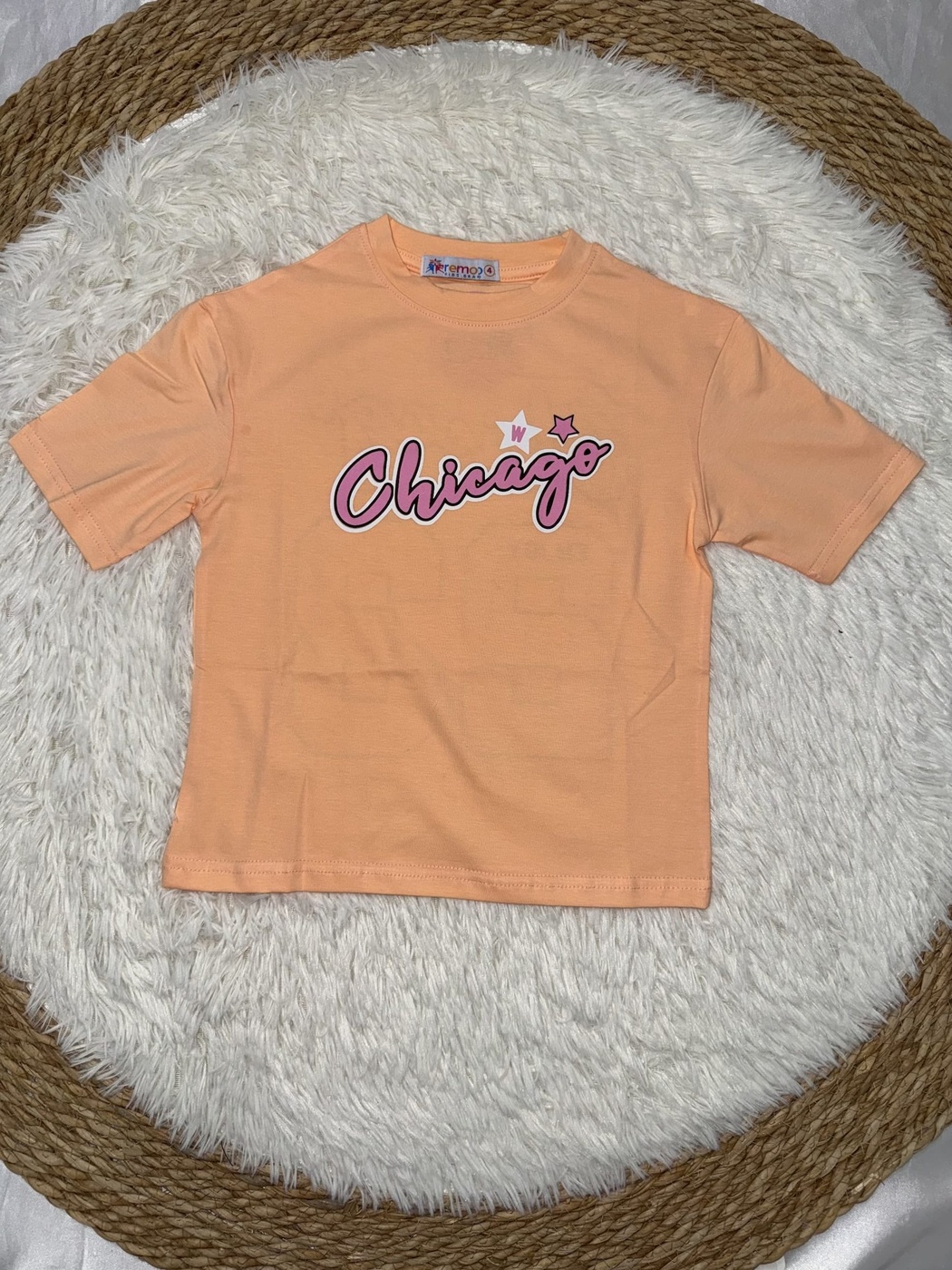 Chicago Orange and Black Set - Girl (Side Stripe Pants)-12