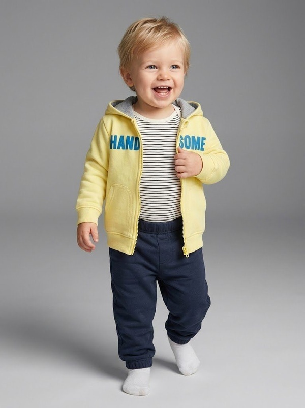 Handsome Yellow 3-Piece Set - Baby Boy (Striped Body)
