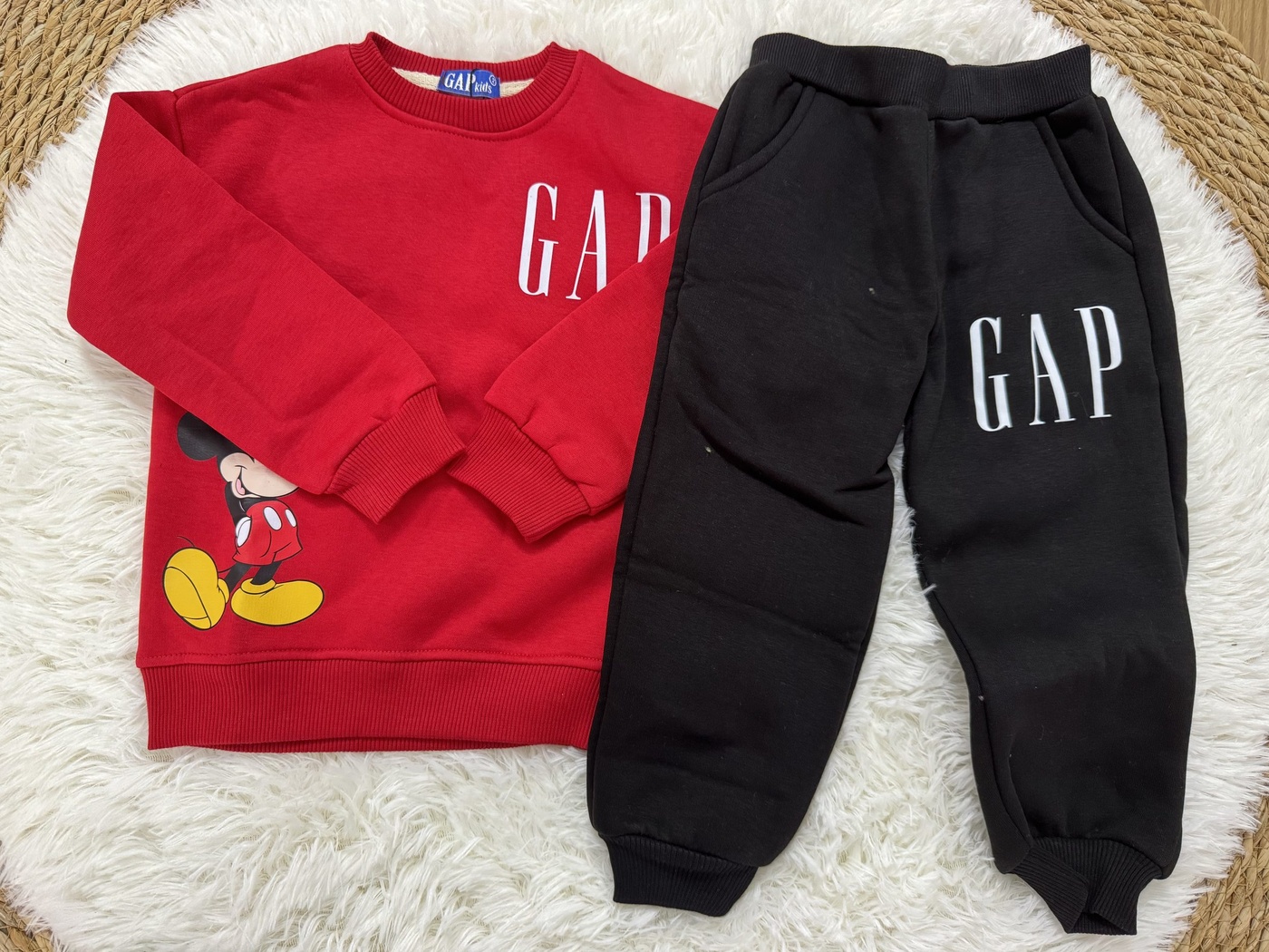 Mickey Mouse Red Set - Boy (Side Print)
