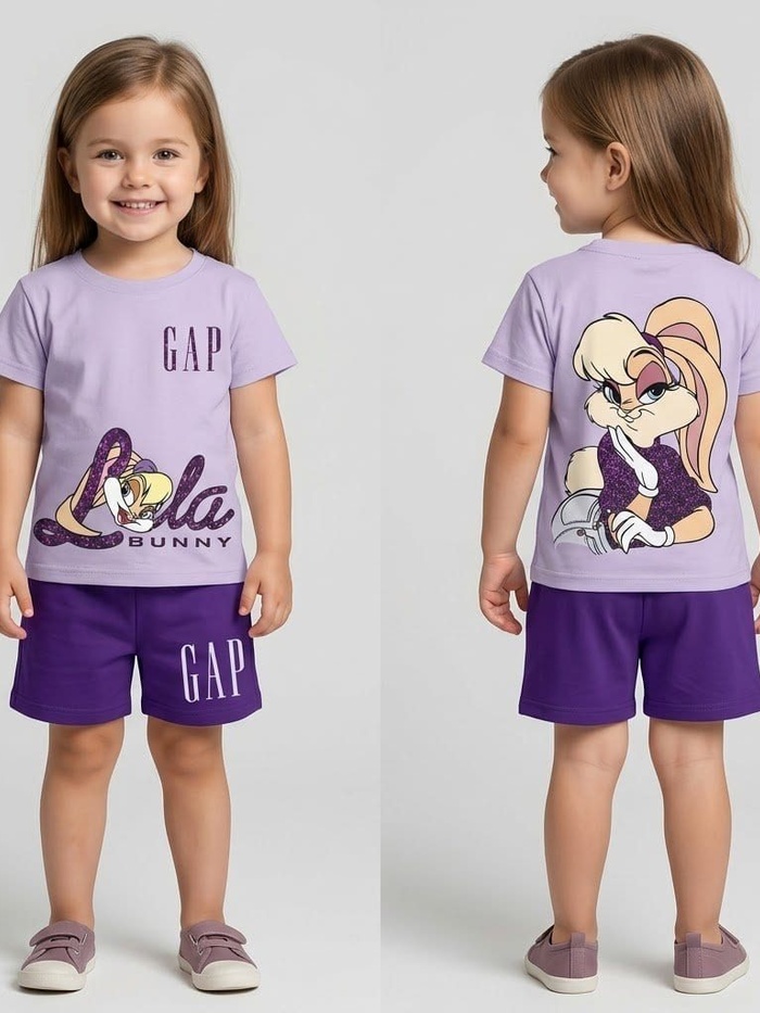Lola Bunny Purple Set - Girl (Back Graphic)