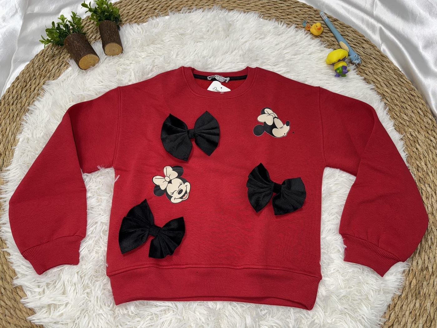 Minnie Red Set - Girl (Black Leather Skirt)