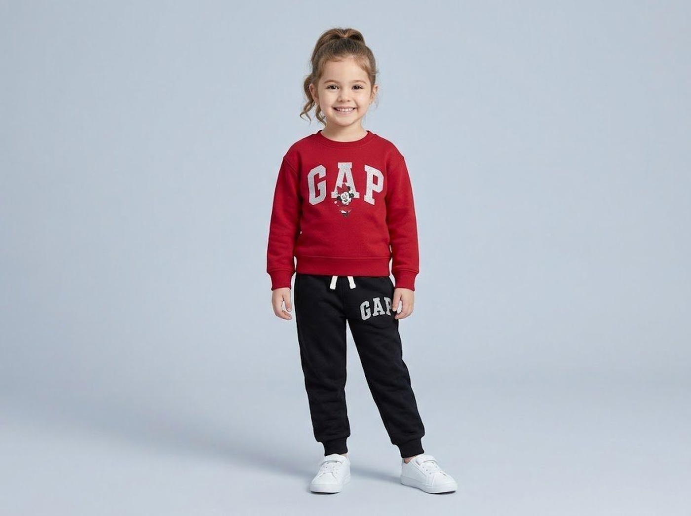 Minnie Mouse Set Red & Black - Girl (Sequin Bow Back)