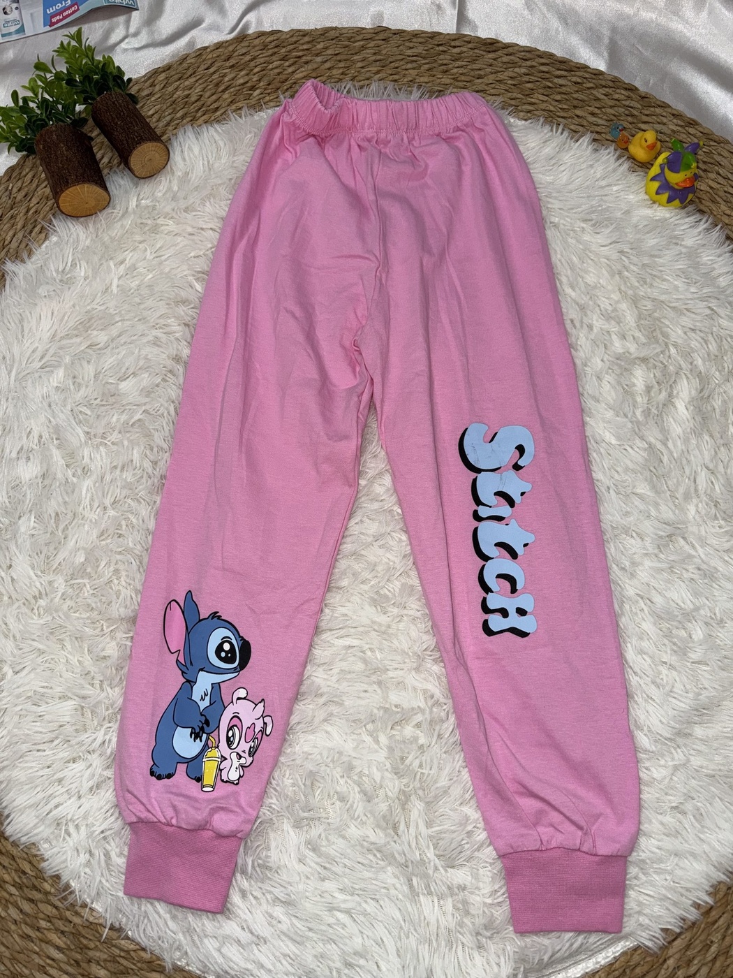Stitch Blue Set - Girl (Pink Joggers)