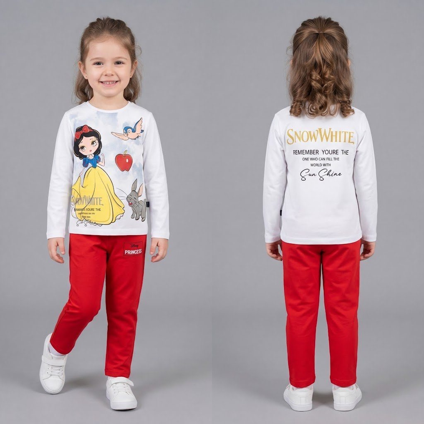 Snow White White Set - Girl (Princess Pants)